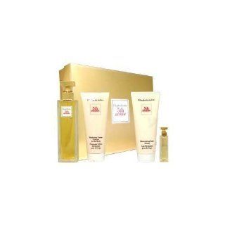 Fifth Avenue Perfume by Elizabeth Arden Gift Set for Women Includes 125 ml / 4.2 oz Eau De Parfum Spray, 3.7 ml Mini Eau De Parfum, 100 ml / 3.4 oz Body Lotion 100ml Cream Cleanser : Body Muds : Beauty