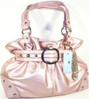 Kathy Van Zeeland Handbags, "CELEBRITIES" BELTED SHOPPER (Pink): Clothing