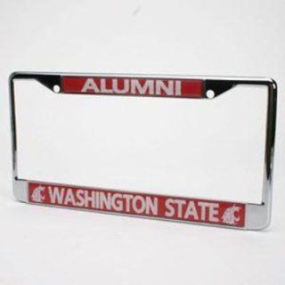 Washington State Cougars Alumni Metal License Plate Frame W/domed Insert : Sports Fan License Plate Frames : Sports & Outdoors