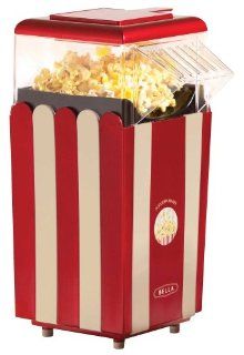 BELLA 13554 Hot Air Popcorn Maker, Red and White: Electric Popcorn Poppers: Kitchen & Dining