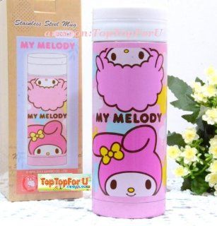 Sanrio My Melody Stainless Steel Vacuum Flask Thermos Mug Coffee Tea Cup 10.5 oz Keep Warm / Cold 12Hrs: Kitchen & Dining