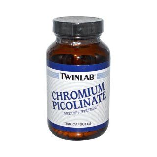 Twinlab Chromium Picolinate   200 mcg   200 Capsules   HSG 323386: Health & Personal Care