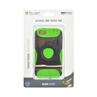 Green/ Black OEM Trident Aegis Alcatel One Touch 995 Hard Cover Over Silicone Skin Case Cover W/ Lcd Screen Protector: Cell Phones & Accessories