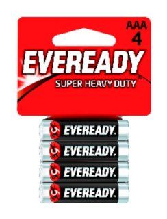 Eveready Super Heavy Duty Batteries, AAA, 4 Count: Health & Personal Care