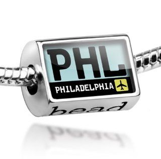 Beads "Airport code "PHL / Philadelphia" country: United States   Pandora Charm & Bracelet Compatible: Jewelry