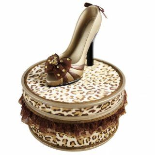 Jacki Design PIN UP CHEETAH Leopard Jewelry Box Organizer Shoe lover gift : Wedding Ceremony Accessories : Everything Else
