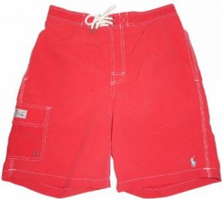 Men's Polo by Ralph Lauren Swimming Trunks Bathing Suit Red with Light Blue Pony Size Small at  Mens Clothing store: Fashion Swim Trunks