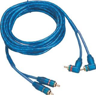 GSI GTP3 RCA 2 Channel Twisted Pair Audio Cable with Aluminum Shield, Gold Plated RCA Connector (3 ft, Blue) : Vehicle Amplifier Stereo Patch Cables : Car Electronics
