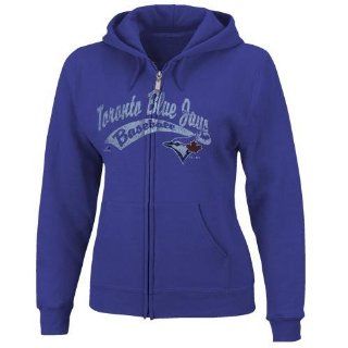 Toronto Blue Jays Women's Full Season Full Zip Hooded Fleece by Majestic Athletic : Sports Fan Apparel : Sports & Outdoors