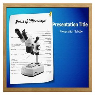Parts Of Microscope PowerPoint Template   PowerPoint (PPT) Themes on Parts Of Microscope: Software
