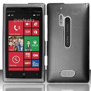Nokia Lumia 928 Case Classy Carbon Fiber Design Hard Cover Protector (AT&T) with Free Car Charger + Gift Box By Tech Accessories: Cell Phones & Accessories