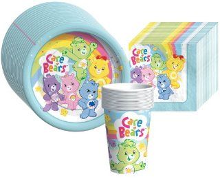 Care Bears Happy Days Supplies Pack Including Plates, Cups, and Napkins  16 Guests Toys & Games