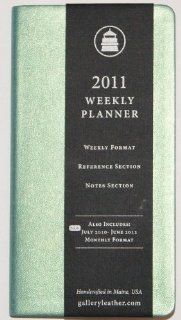 GALLERY LEATHER Teal Leather (Metallic Sheen Edition) Weekly Pocket Planner 2011: Electronics