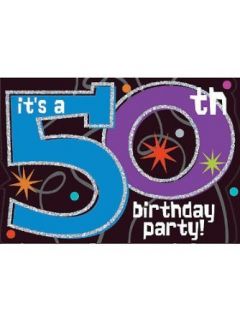 The Party Continues 50th Birthday Invitations: Clothing