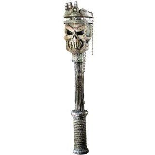 Gothic Evil King Skull Crown Costume Hand Staff Scepter Childrens Costume Accessories Clothing