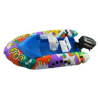 15" Inflatable Hovercraft Boat w/ Steerable Motor + Floats on Water + Fun Bath Tub Pool Toy Boats for kids: Toys & Games