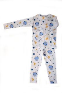 New Jammies Organic Cotton Snuggly PJ's Night Owls, 12 Months: Clothing