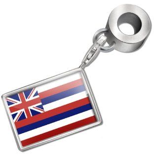 Neonblond Bead/Charm "Hawaii" Flag region: America (USA)   Fits Pandora Bracelet: NEONBLOND Jewelry & Accessories: Jewelry