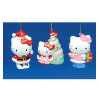 3.25 4" HELLO KITTY BLOW MOLD ORNAMENT SET OF 3   Christmas Ornament   Decorative Hanging Ornaments