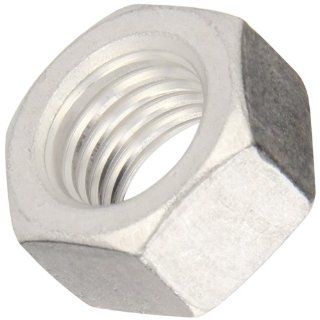 Aluminum Hex Nut, Plain Finish, ASME B18.2.2, 1/2" 13 Thread Size, 3/4" Width Across Flats, 7/16" Thick (Pack of 50): Industrial & Scientific