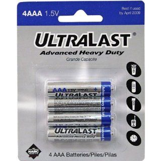 AAA Heavy Duty Zinc Chloride Battery Retail Pack   4 Pack (ULHD4AAA)   