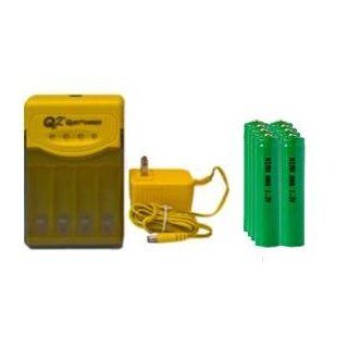 Quest Q2 Smart Charger 8 AAA 1200 mAh NiMH Batteries replaces 1.5 volt alkaline battery: Health & Personal Care