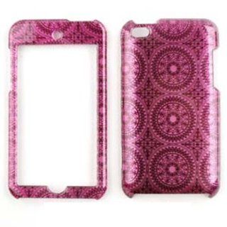 ACCESSORY HARD SNAP ON CASE COVER FOR APPLE IPOD ITOUCH 4 GLOSS HOT PINK PATTERN: Cell Phones & Accessories