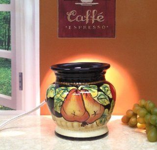 Tuscany Black Decor, Winter Fruit Electric Tart Burner 4 7/8, 85965 By ACK: Kitchen & Dining