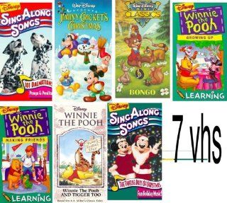 disney's sing along songs pack 7 : Disney Sing Along Songs: 101 Dalmatians / Pongo , Disney's Sing Along Songs   12 Days of Christmas, Winnie the Pooh and Tigger Too (Disney Storybook Classics), Learning: Making Friends, Winnie the Pooh: Growing Up