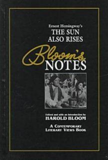 Bloom's Notes Ernest Hemingway's The Sun Also Rises (9780791040751) Ernest Hemingway, Harold Bloom Books