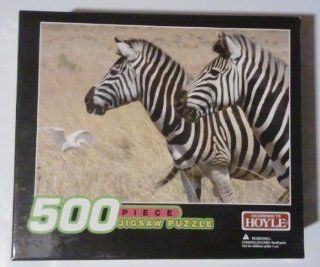 According to Hoyle Puzzle: African Zebras; 500 Pc Jigsaw Puzzle: Toys & Games
