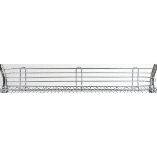 Omega Precision   Wire shelf ledges attach along the back and sides to prevent items from falling off. All ledges are 4" high and can be stacked for added height. Use ledges for your wire shelving with both mobile and stationary applications.: Industr