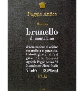 Poggio Antico Brunello Di Montalcino Riserva 2006 750ML: Wine