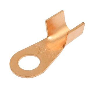 80A 80 Amp Ring Tongue Cable Connector Lug Copper Passing Through Terminal 8mm: Home Improvement