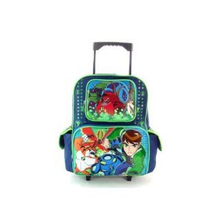 Cartoon Network Ben 10 Large Rolling Backpack, Size Approximately 16": Toys & Games