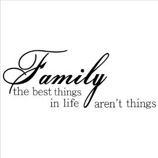 Family the Best Things in Life Aren't Things wall saying vinyl lettering home decor decal stickers appliques quotes  
