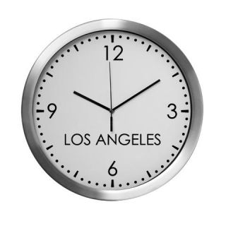 CafePress LOS ANGELES Executive Newsroom Wall Clock