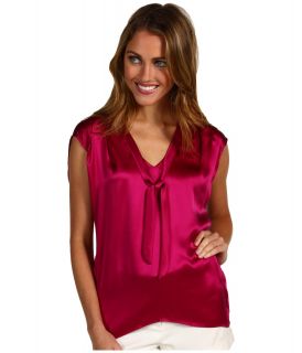 Rebecca Taylor Charmeuse Tee Womens Blouse (Pink)