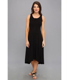 Three Dots Seamed High Low Sleeveless Dress Womens Dress (Black)