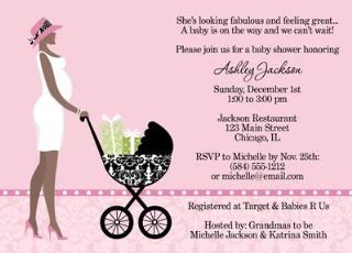 Modern Mom to be Baby Shower Invitations: Health & Personal Care