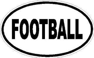 10" Football euro oval printed vinyl decal sticker for any smooth surface such as windows bumpers laptops or any smooth surface. 