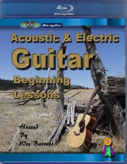 [Blu ray] Acoustic & Electric Guitar Beginning Lessons: Wes Barrett, Bow Productions: Movies & TV