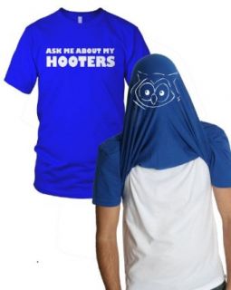 Ask Me About My Hooters T Shirt Funny Flipup Pun Tee at  Mens Clothing store: Fashion T Shirts