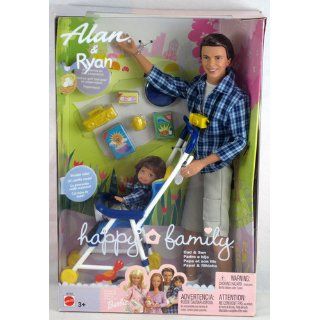 Barbie   Happy Family   Alan & Ryan Dolls   Dad & Son w/Stroller (2002): Toys & Games