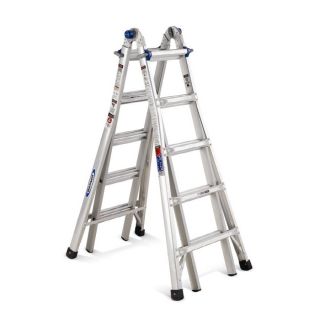 Werner 22 ft Aluminum 300 lb Telescoping Type IA Multi Position Ladder