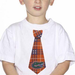 Florida Gators Youth Lil Guy Sticky Plaid Tie   Orange/Royal Blue/White