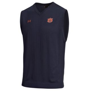 Under Armour Auburn Tigers Classic V Neck Sweater Vest   Navy Blue