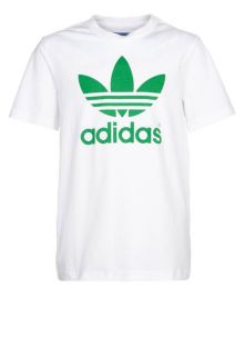 adidas Originals   TREFOIL   Print T shirt   white