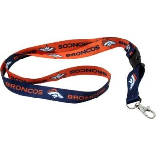 Denver Broncos Breakaway Lanyard   Navy Blue/Orange