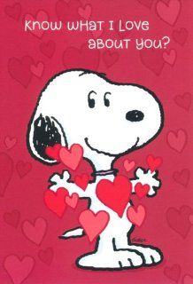 Valentine's Day Greeting Card   Peanuts Snoopy Charles Schulz: Health & Personal Care